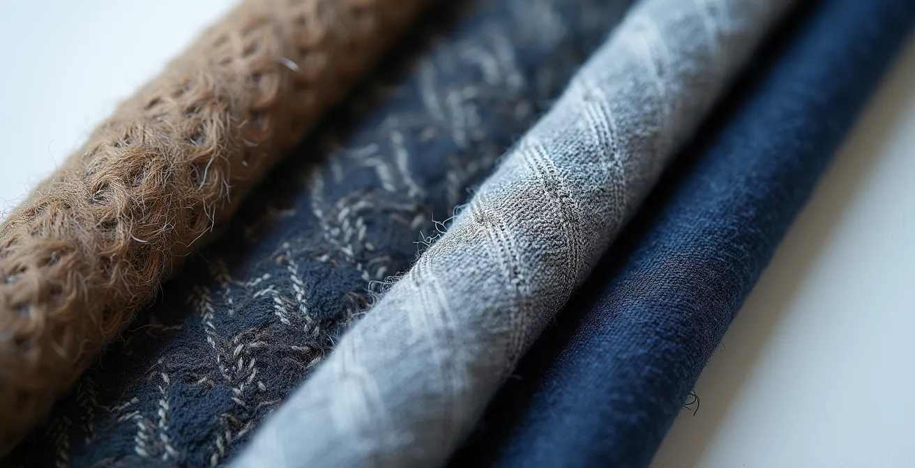 Verschiedene hochwertige Stoffe, die die deutsche Geschäftskultur von traditionell bis innovativ symbolisieren