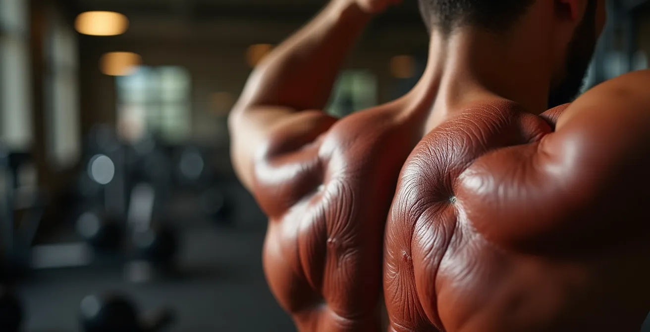 Detailaufnahme der korrekten Ausführung einer Facepull-Übung mit Fokus auf Schulterblattaktivierung