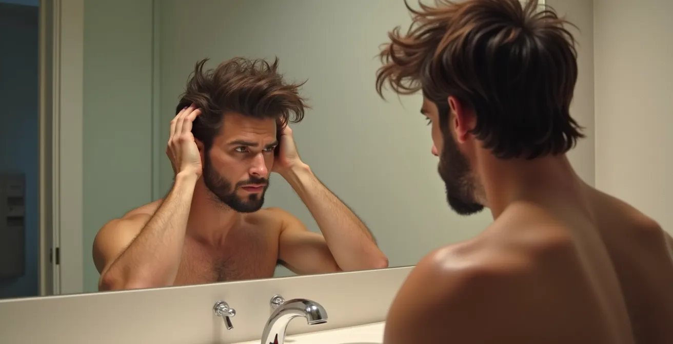 Korrekte Anwendung einer Haarmaske nur in den Spitzen